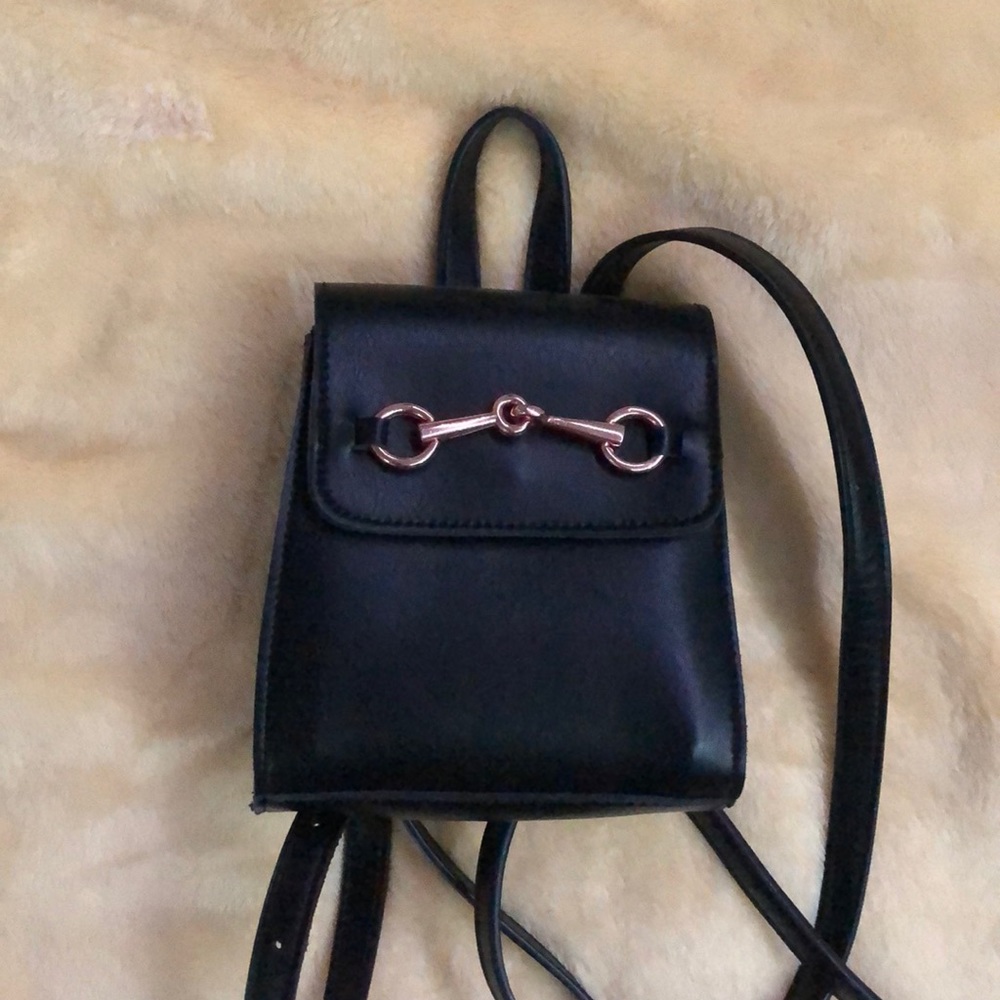 black mini Brandy Melville backpack
